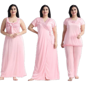 Premium Design Night Dress 4 Part New